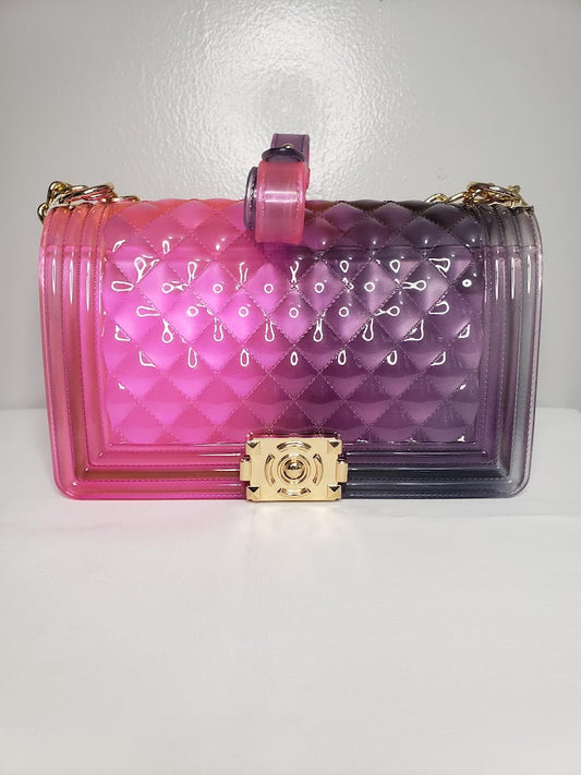 Pink and Purple Jelly Purse
