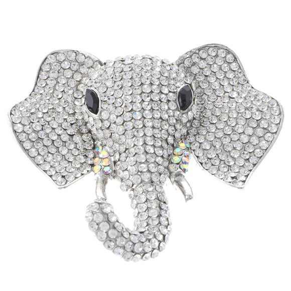 Bling Elephant Brooch