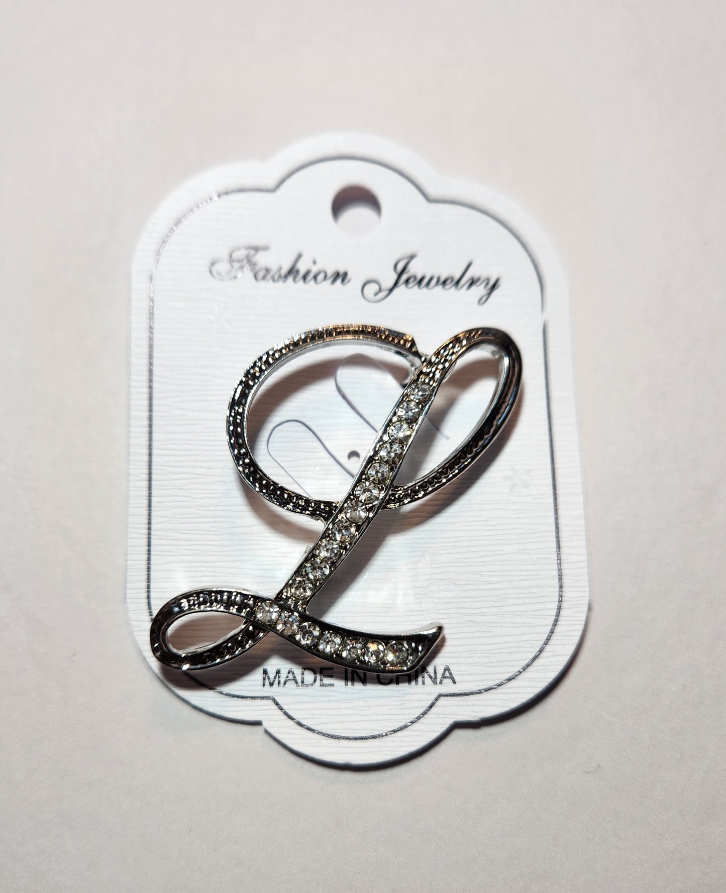 Initial Bling Brooch