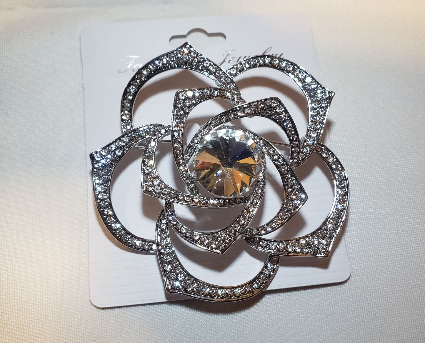 Rose Bling Brooch