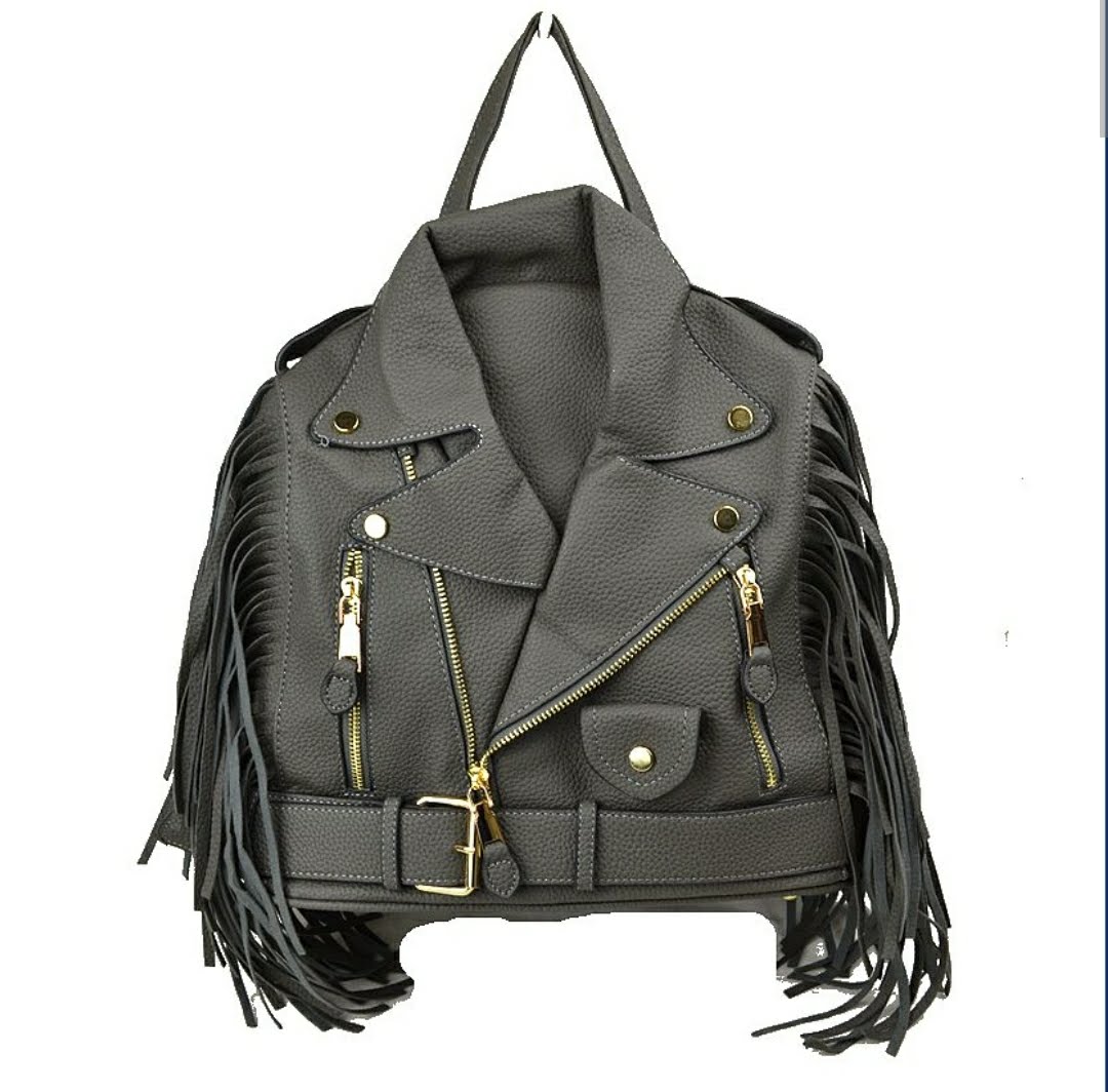 Edgy Moto Jacket Backpack