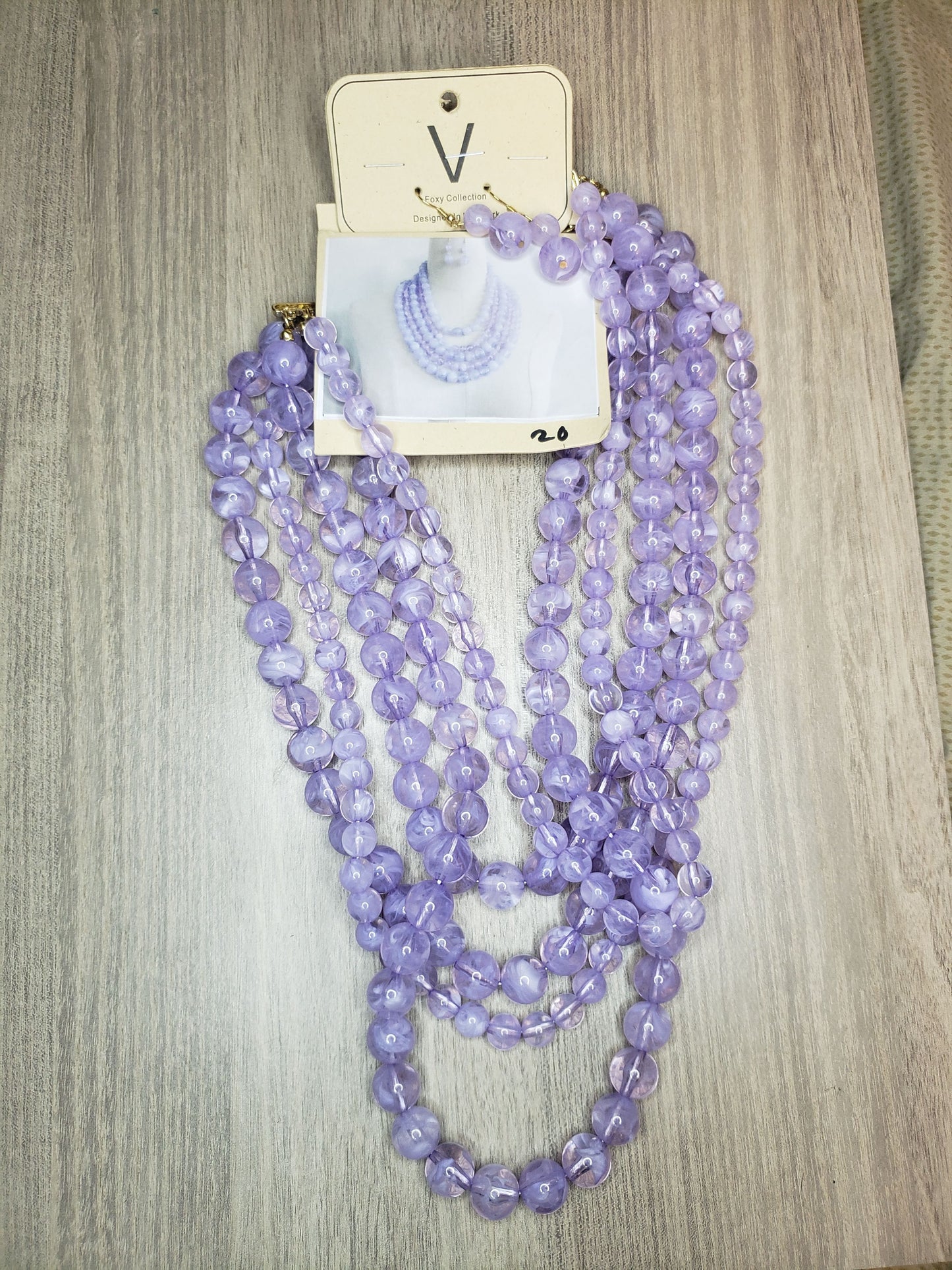 Marble Beads Necklace
