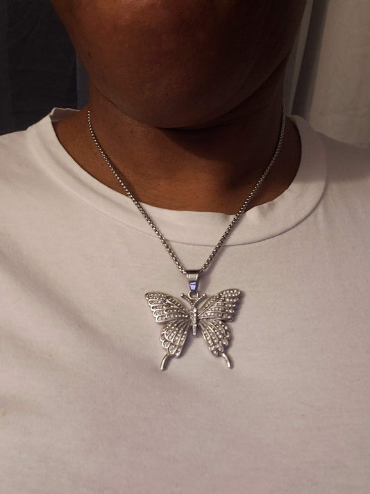 Butterfly Bling Necklace