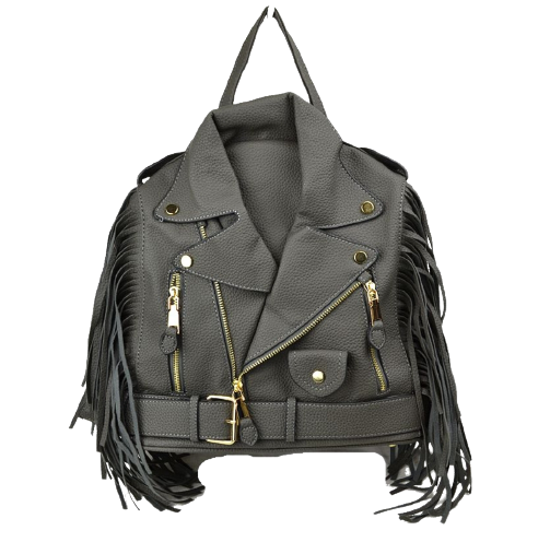 Fringe Motocycle Jacket Backpack