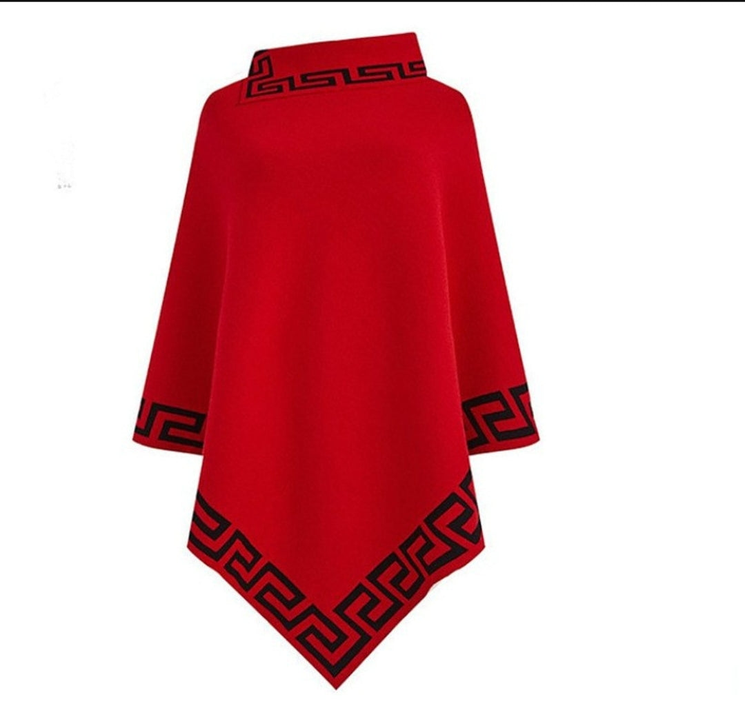 High Collar Poncho