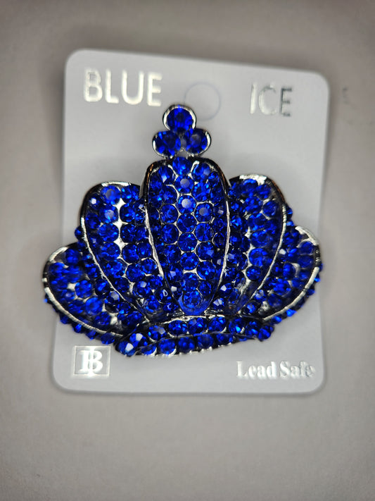 Bling Crown Brooch
