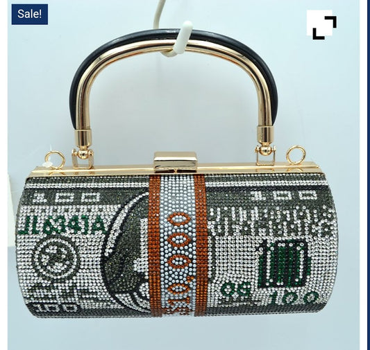 Bling Money Roll Clutch