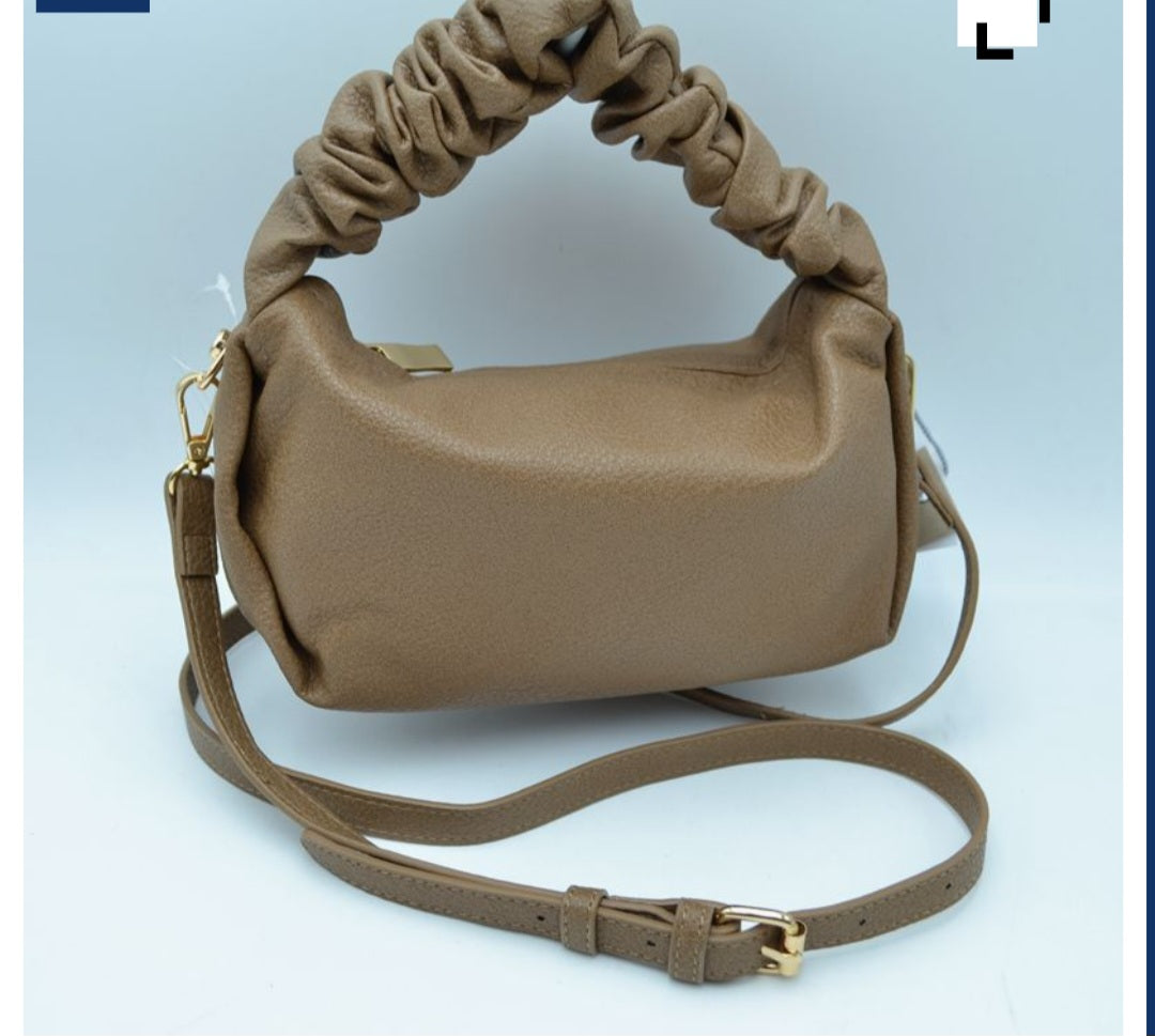 Fashionable Ruched Handle Handbag